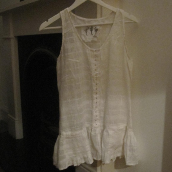 Cream Ruffle Hem Camisole - Picture 3 of 4